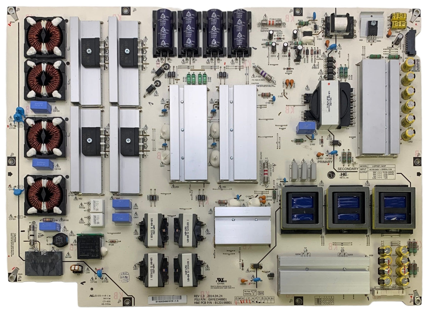 LG EAY63348801 Power Supply / LED Board 55EC9300-UA