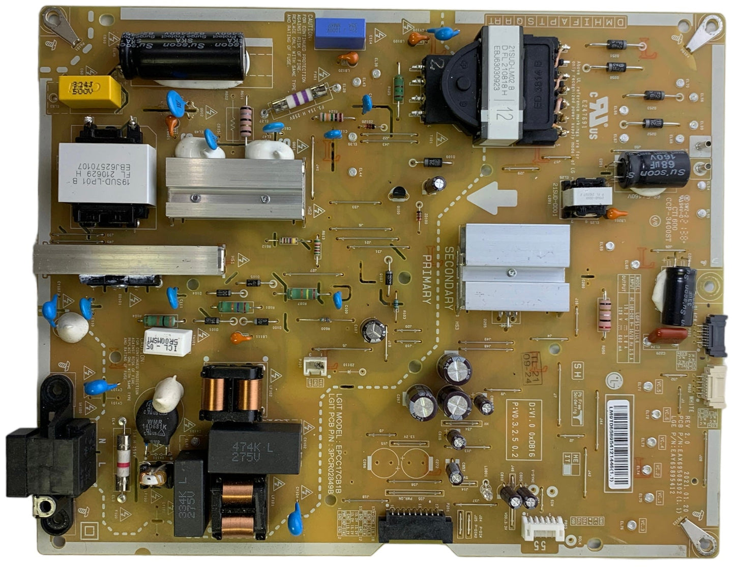 LG EAY65895412 Power Supply / LED Board for 55NANO85APA Otarealm