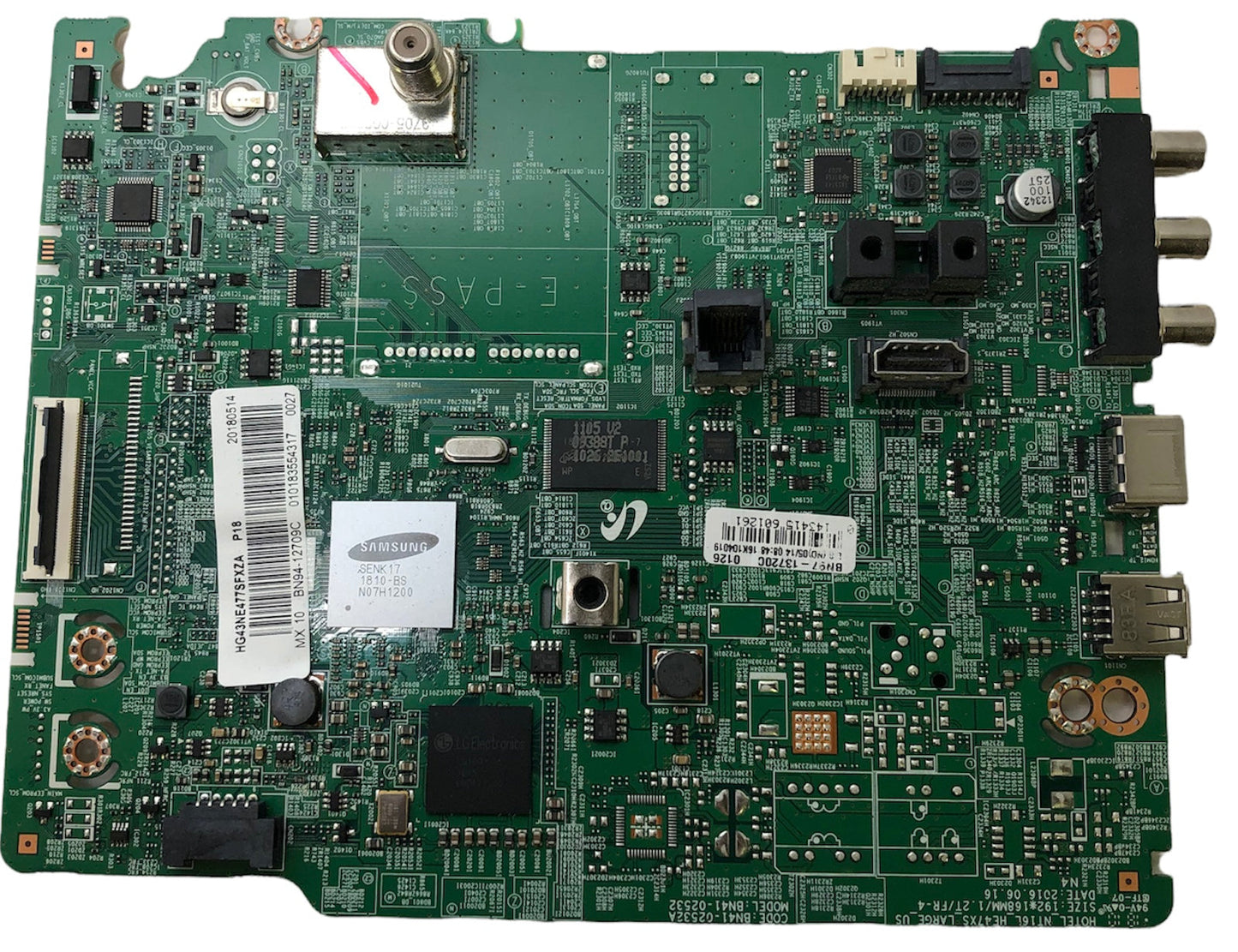 Samsung BN94-12709C Main Board for HG43NE477SFXZA Otarealm