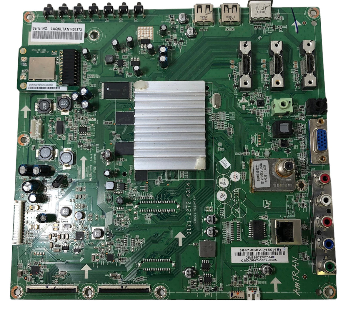 Vizio 3647-0602-0150 (0171-2272-4314) Main Board for E472VLE Otarealm