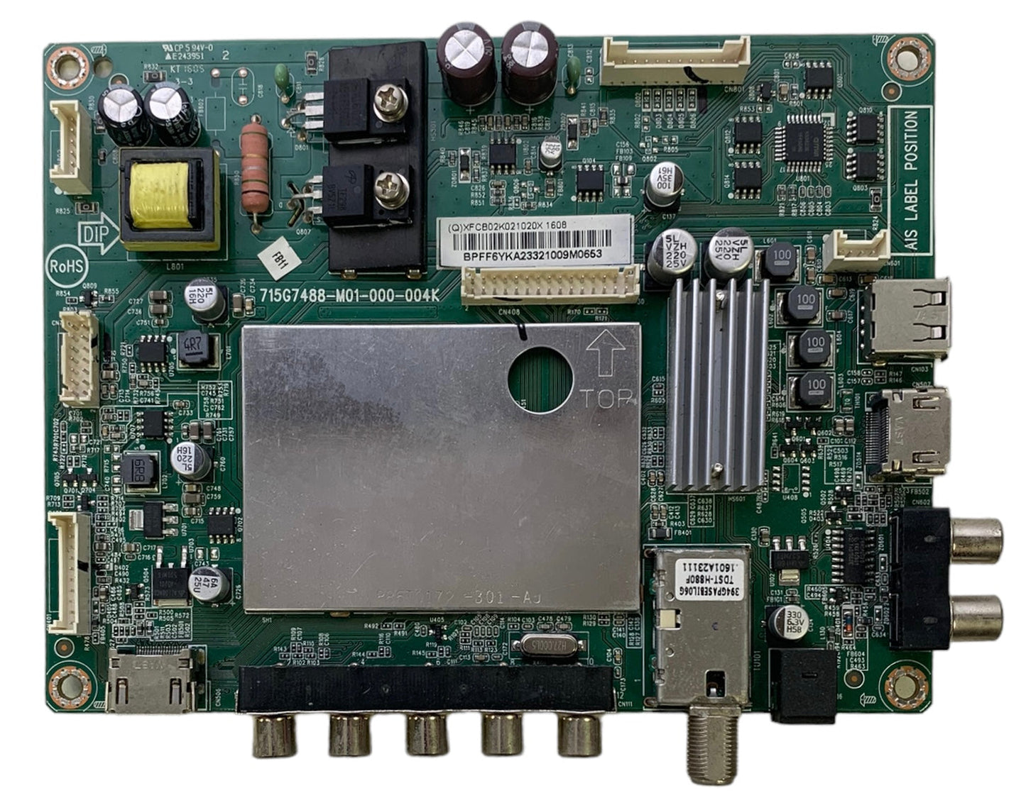Vizio 756TXFCB02K021 Main Board for D43-C1 (LTTWSECR Serial) Otarealm