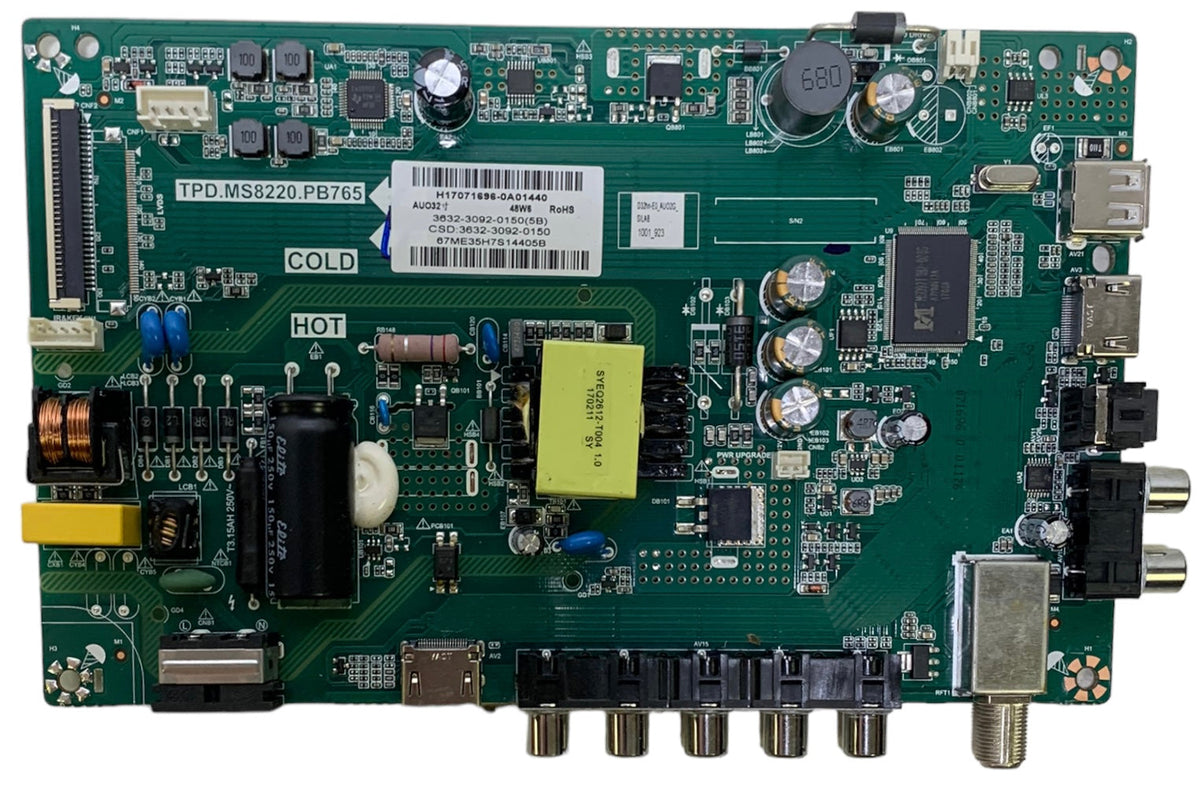 Vizio 3632-3092-0150 Main Board / Power Supply for D32HN-E0 (LAUAVMCT Serial) Otarealm