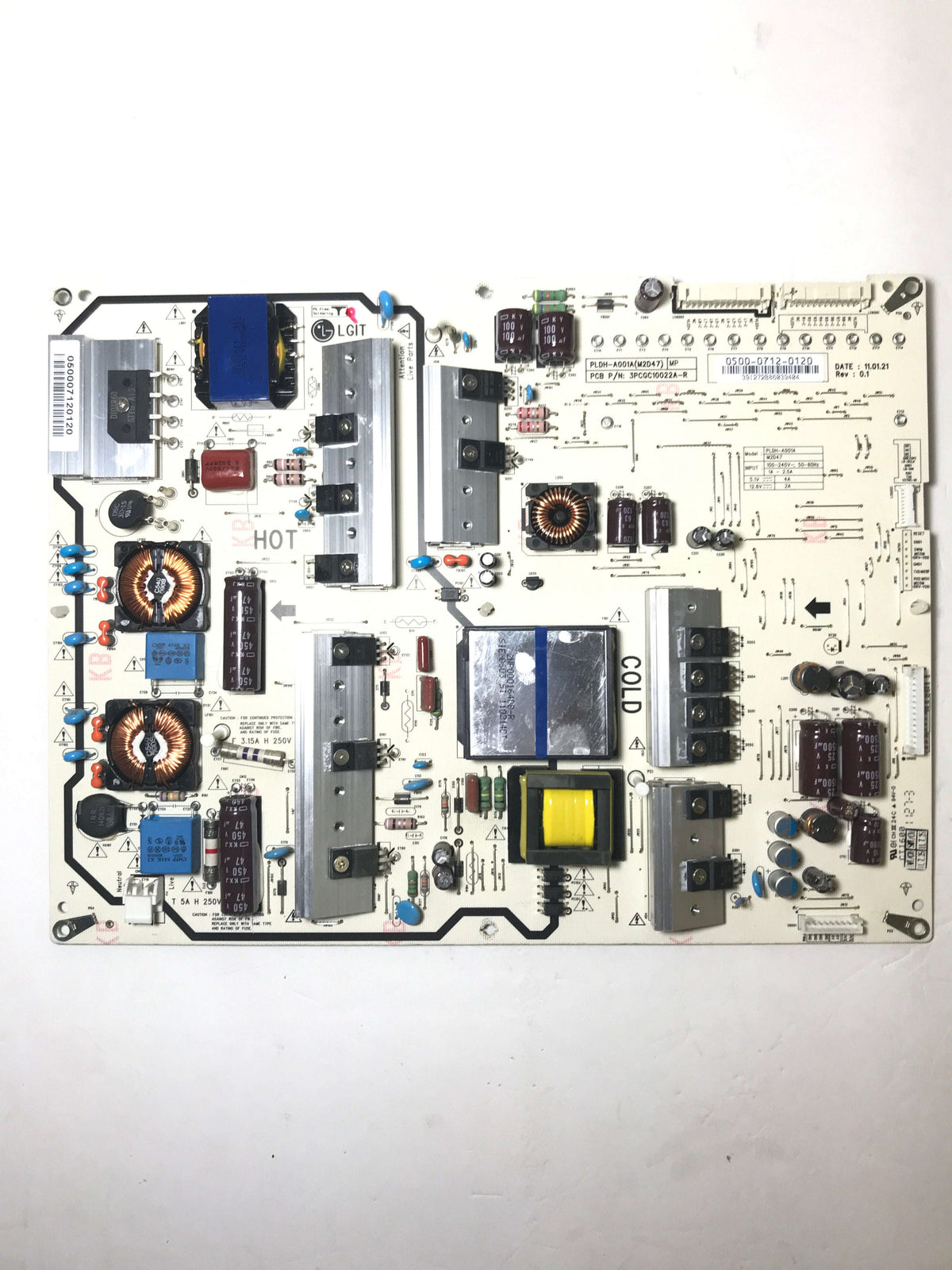 Vizio 0500-0712-0120 (PLDH-A001A) Power Supply / LED Board Otarealm