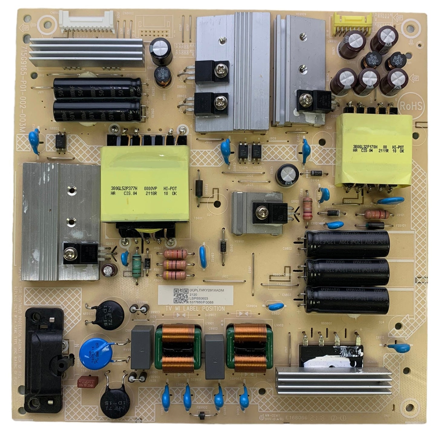 Vizio PLTVKY291XADM Power Supply Board Otarealm