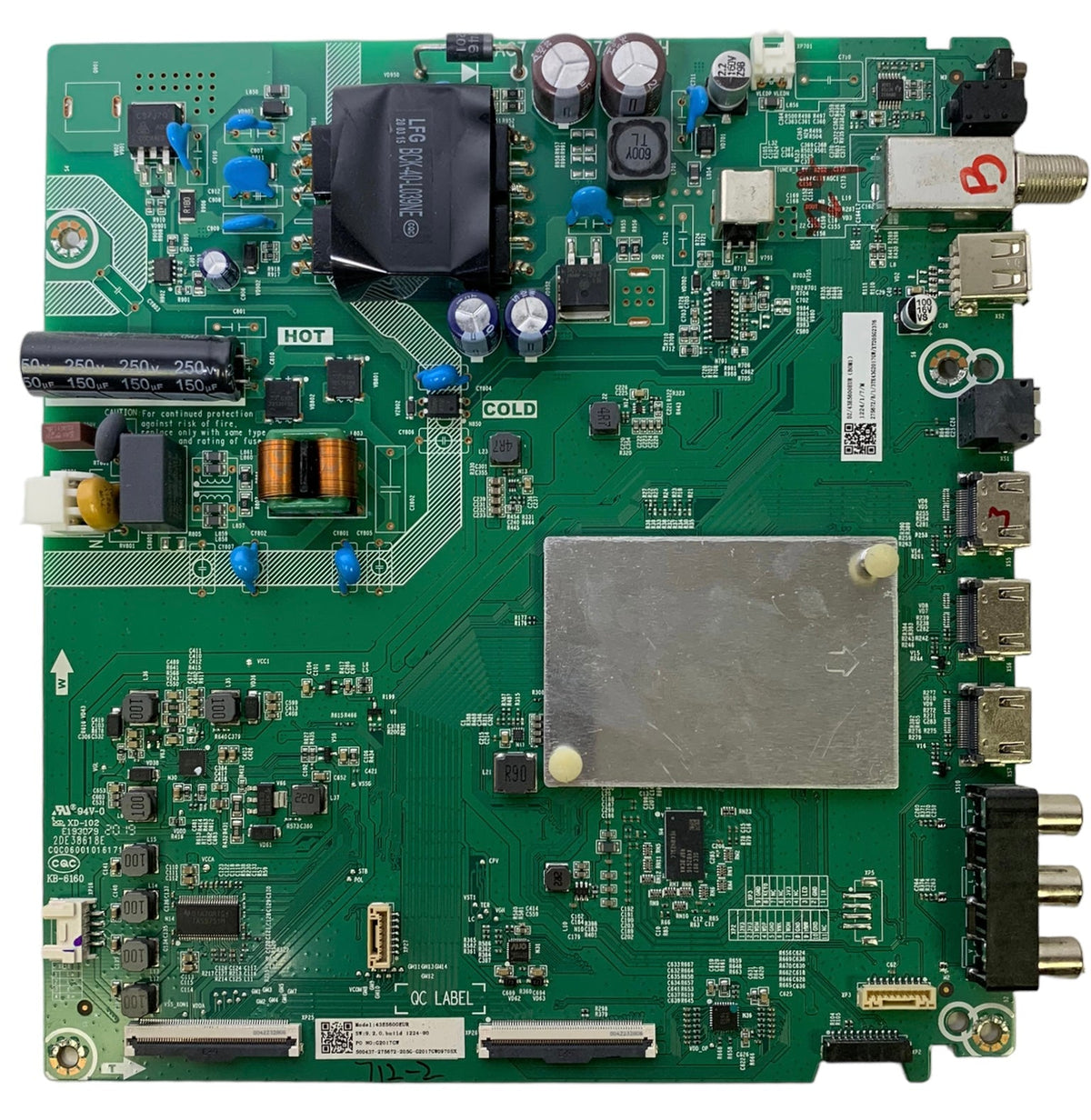 Hisense 275672 Main Board/Power Supply for 43H4030F1 Otarealm