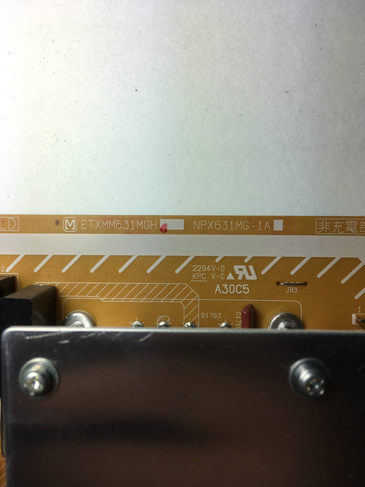Panasonic ETXMM631MGHS NPX631MG-1A Power Supply Unit Otarealm