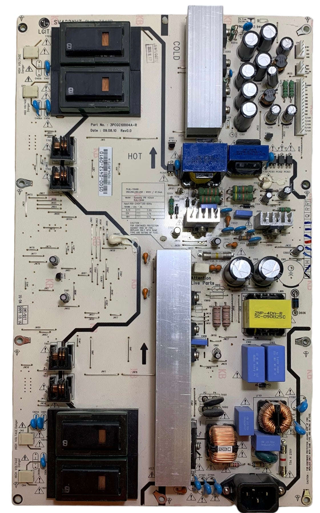 Vizio 0500-0412-0910 Power Supply / Backlight Inverter Otarealm
