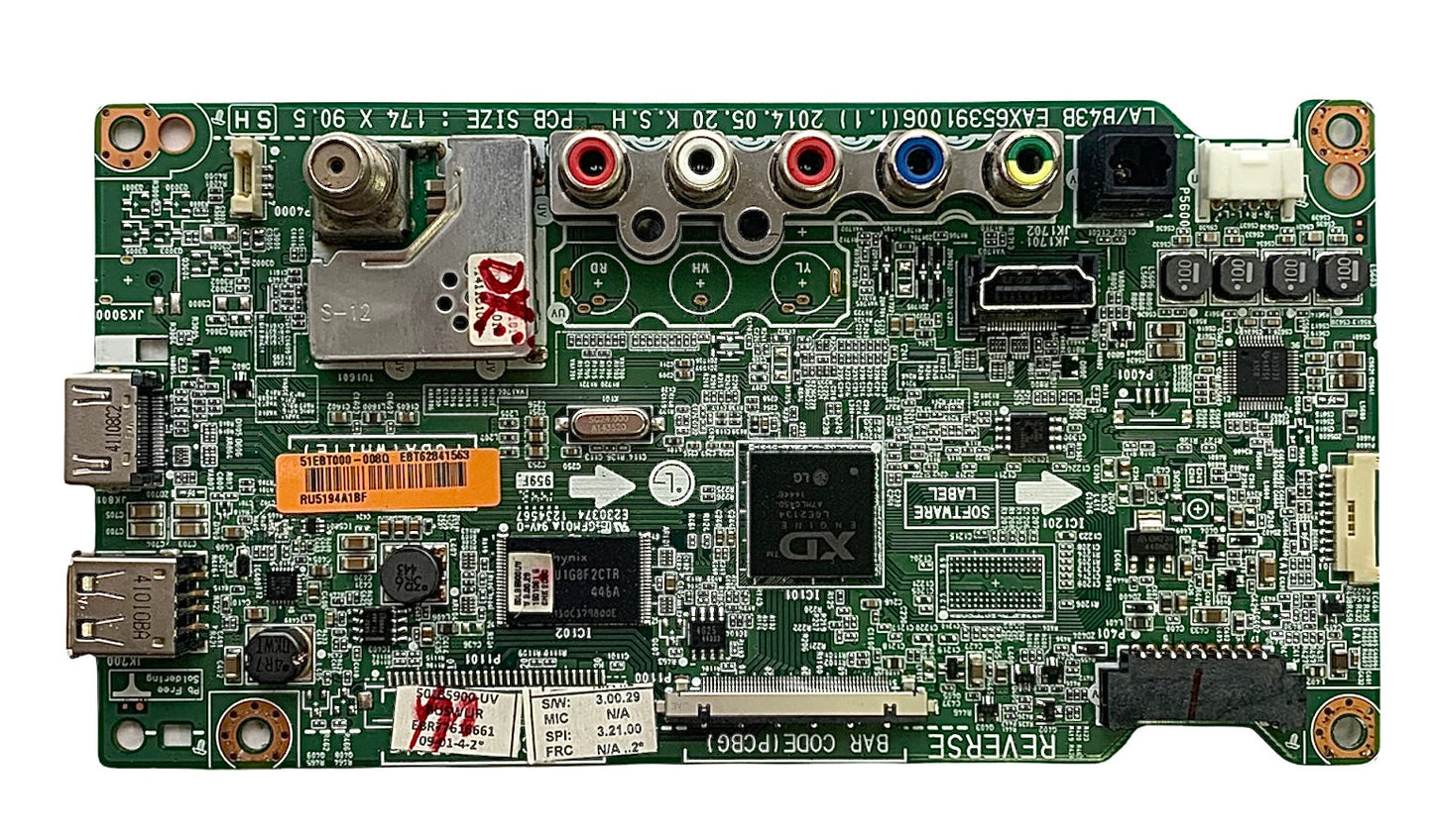LG EBT62841563 Main Board for 50LB5900-UV.BUSWLJR Otarealm