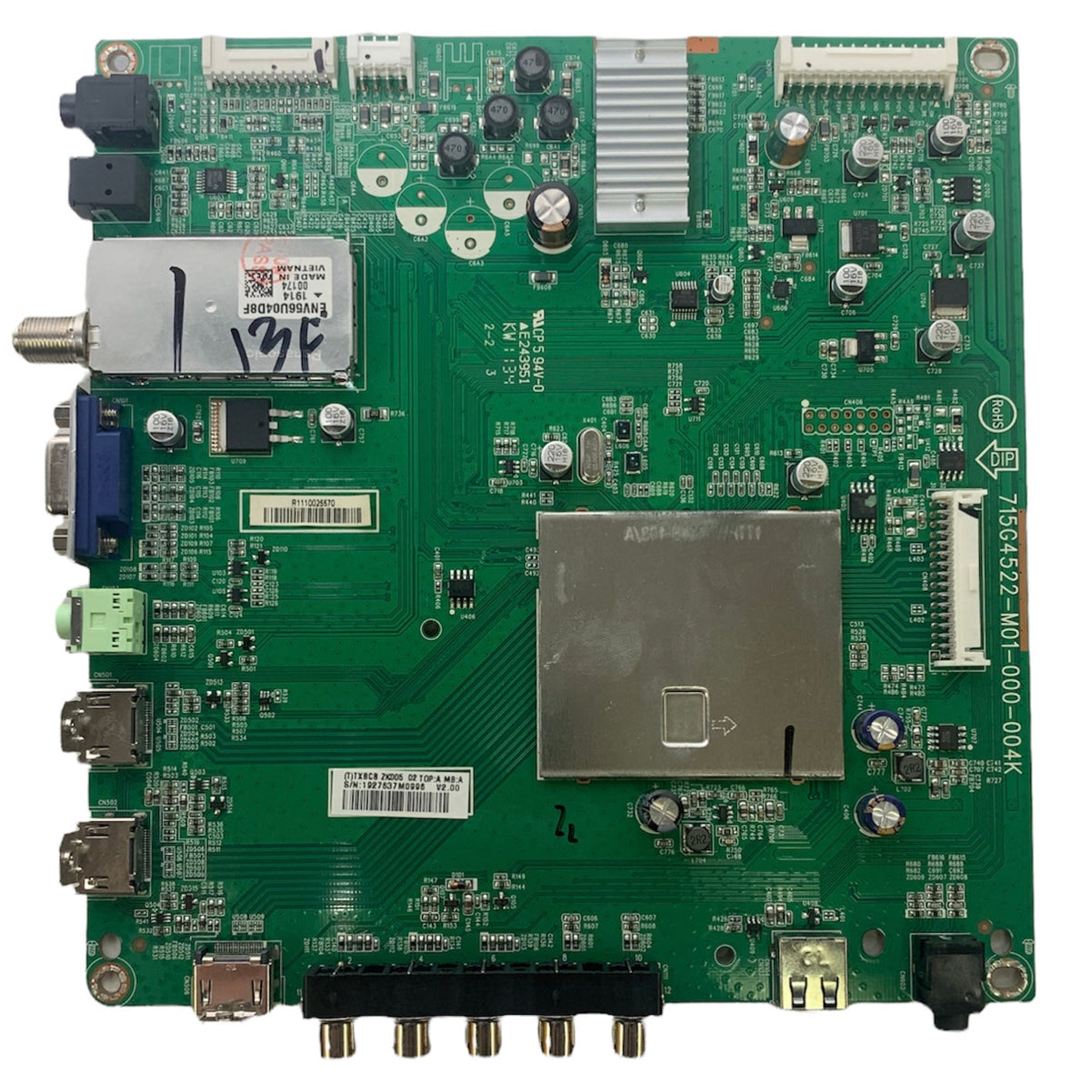 Insignia 756TXBCBZK00502 Main Board for NS-37L760A12 Otarealm