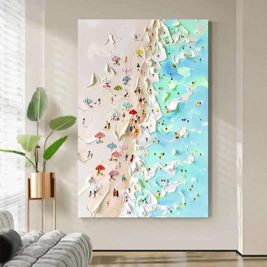 Beachfront Painting Coastal Wall Art Otarealm
