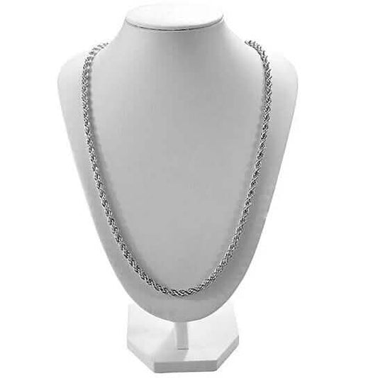 Italian 925 Silver Filled High Polish Finsh Rope Chain Otarealm