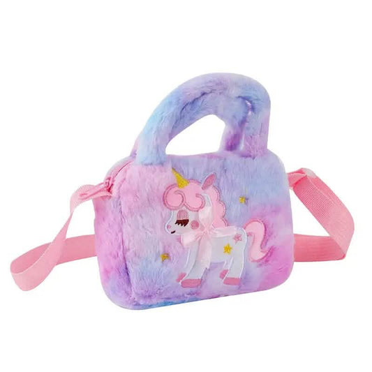 Kawaii Unicorn Pattern Plush Bag Otarealm