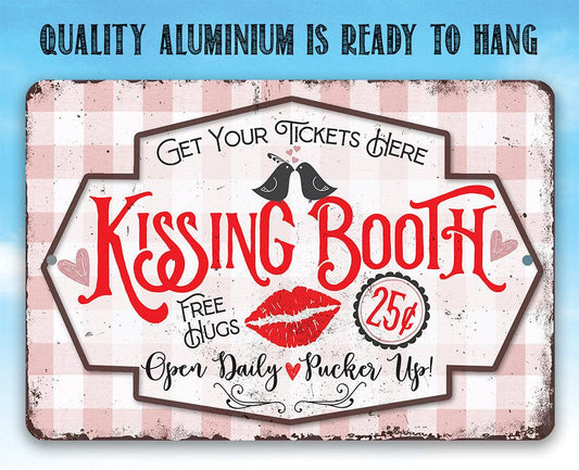Kissing Booth - Metal Sign