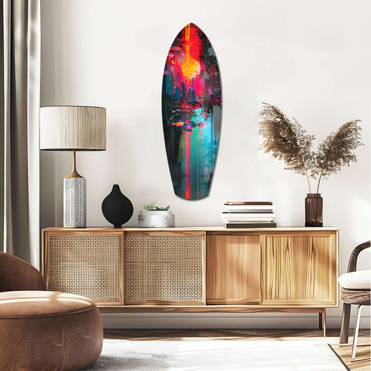 Dark City Glass Wall Art Otarealm