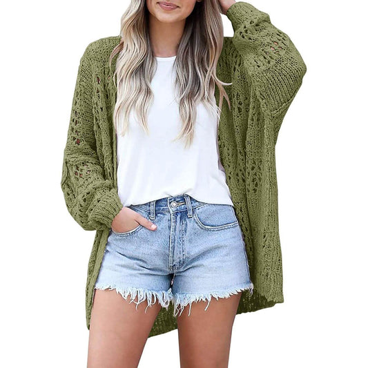 Ladies Crochet Cardigan Sweater Otarealm