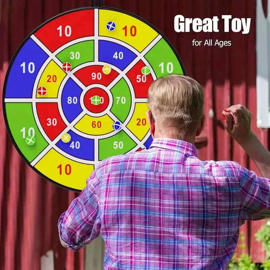 Large 29" Dart Board With Sticky Balls, Indoor & Outdoor Fun Party Play Game Toys Otarealm