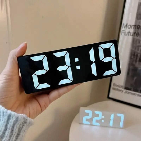 LED Digital Alarm Clock with Dual Alarms, Voice Control and more