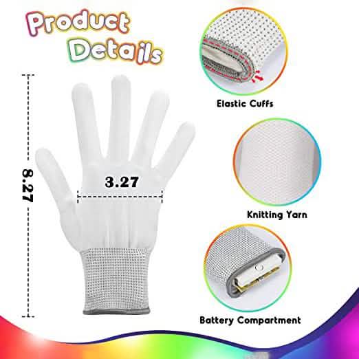 LED Light Fun Toy Gloves for Kids Otarealm