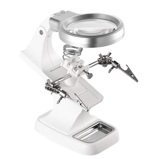 LED Lights Helping Hands Magnifying Glass Otarealm