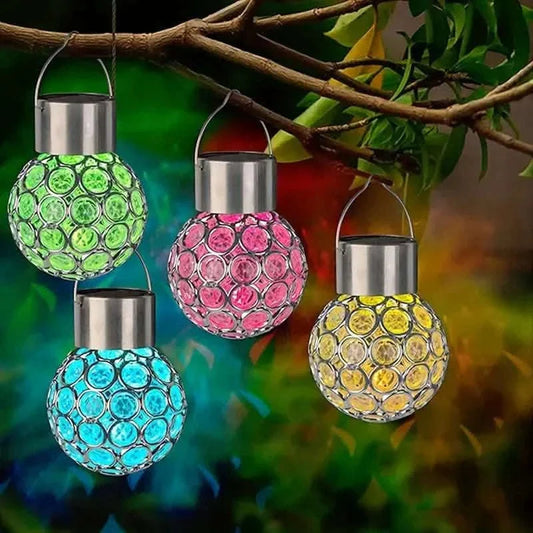 LED Outdoor Solar Lights Garden Light Chandelier Hanging Lamp Otarealm