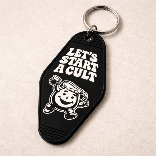 Let's Start a Cult Room Keychain