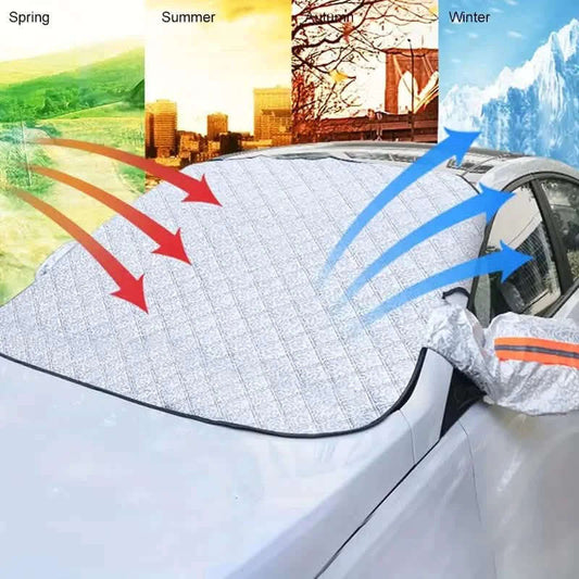 Magnetic Front Windscreen Sunshade Thickened Sunscreen Anti-UV Heat Insulation Snow Shield Cover Otarealm