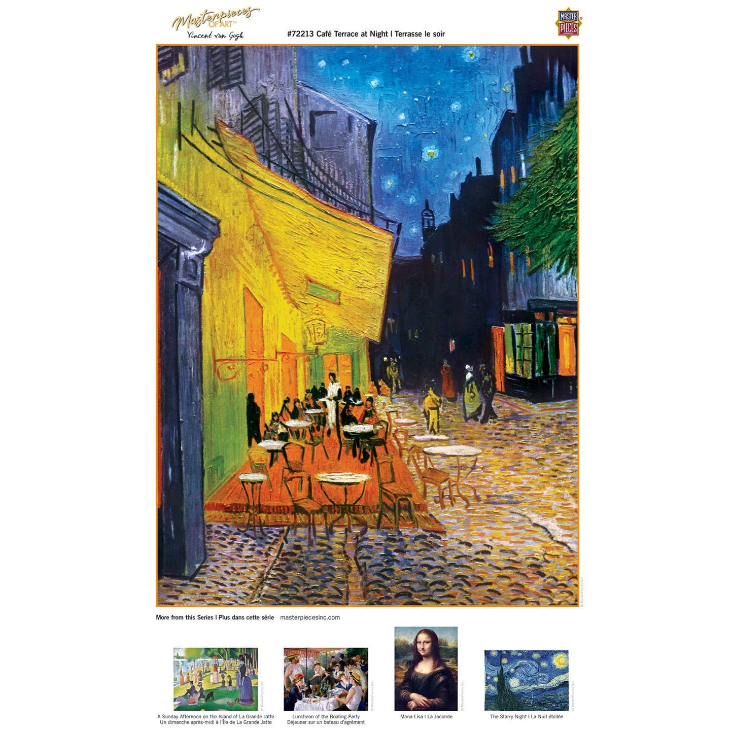 Masterpieces of Art - Cafe Terrace at Night 1000 Piece Jigsaw Puzzle | Masterpieces