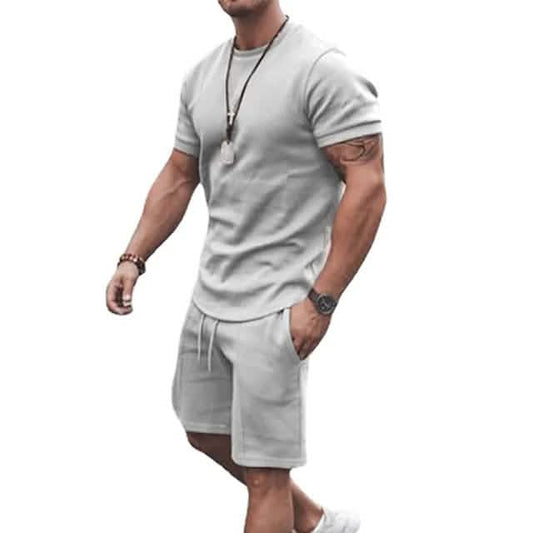 Men's Casual Activewear Running T-Shirt with Shorts Otarealm