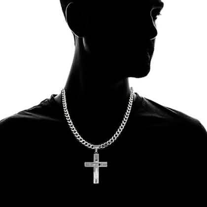 Men's Cross Necklaces in Stainless Steel Otarealm
