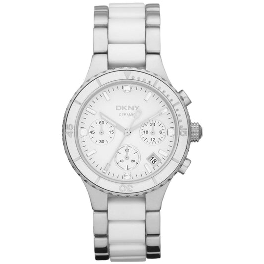 DKNY Women's Chronograph White Dial Otarealm