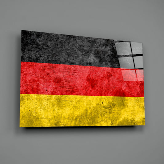 German Flag Glass Wall Art