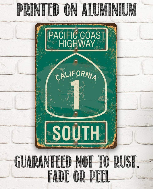 Pacific Coast Highway South - California - Metal Sign