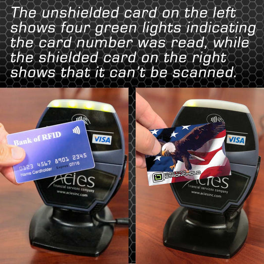 RFID Blocking Credit Card Sleeves - Patriotic 8 Pack Otarealm