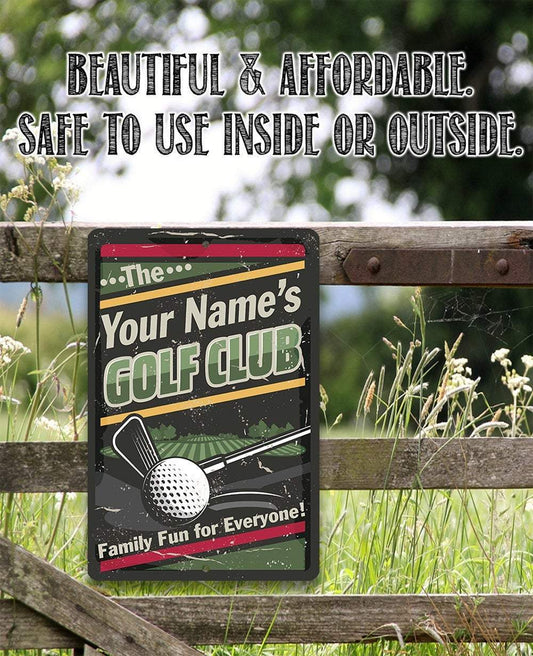 Personalized - Golf Club - Metal Sign