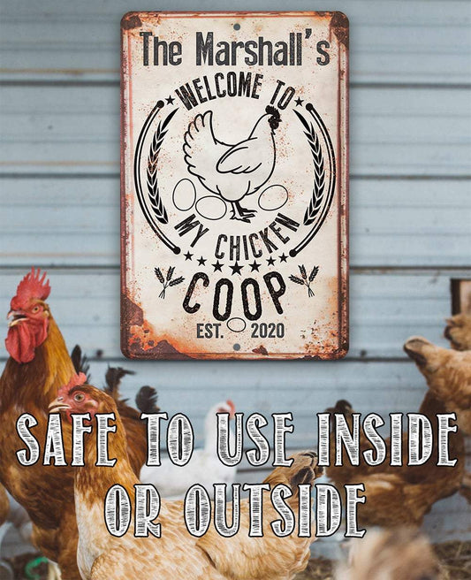 Personalized - My Chicken Coop - Metal Sign