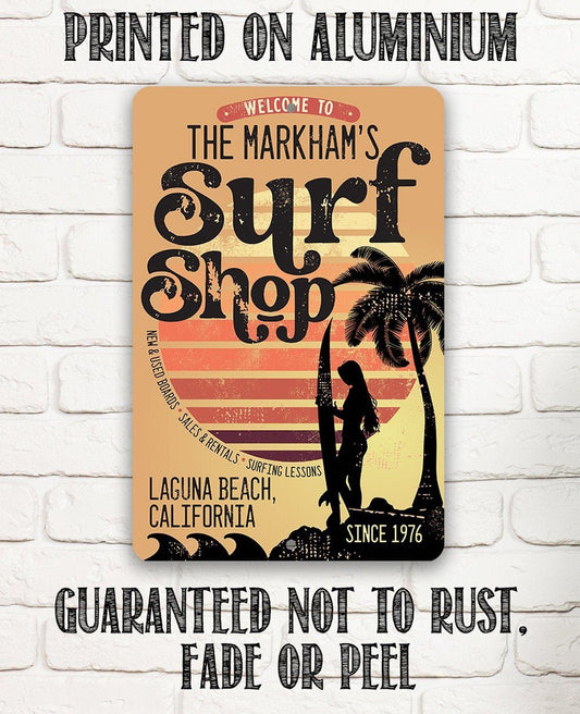 Personalized - Surf Shack - Metal Sign
