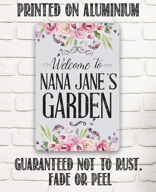 Personalized - Welcome To Our Garden - Metal Sign