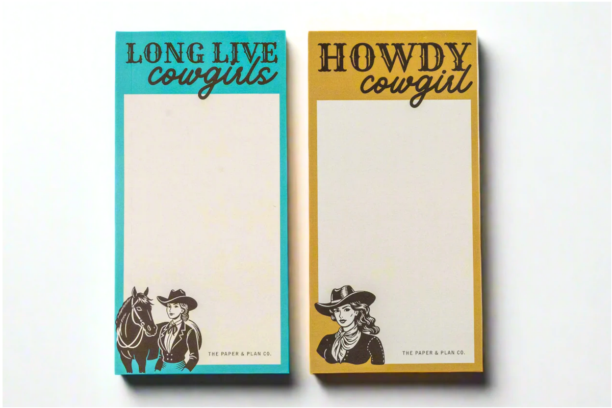 Cowgirl Notepad Set