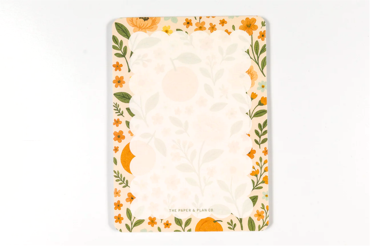 Oranges Rounded Corners Notepad