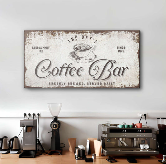Coffee Bar Sign Otarealm