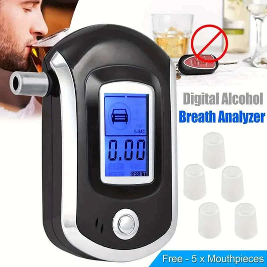 Police-Grade Breathalyzer with LCD Display - AT6000 Alcohol Tester Otarealm