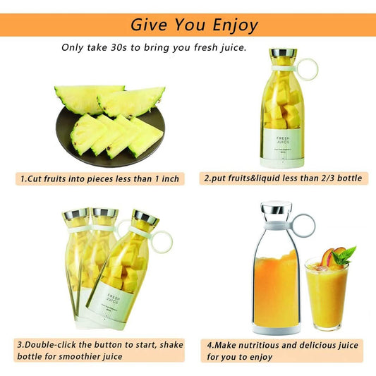 Portable Blender Bottle Electric Juicer Otarealm