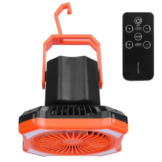Portable Camping Lantern Fan 10000mAh Battery Powered with 4 Light Modes Otarealm