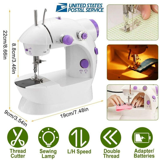 Portable Electric Sewing Machine w/ Foot Pedal LED Light Otarealm