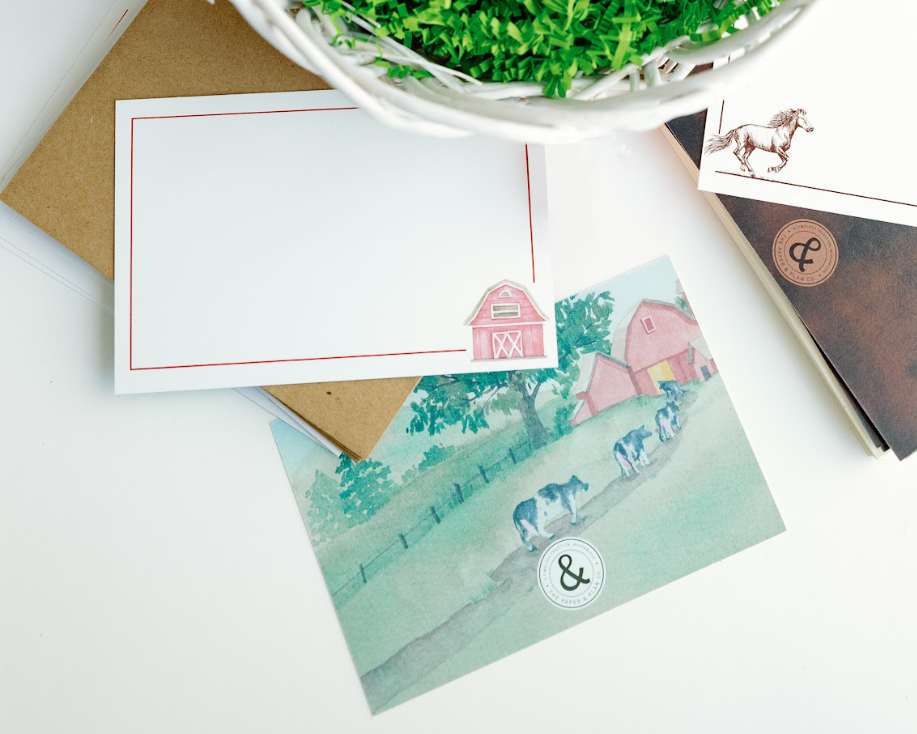 On The Farm Notecard Set