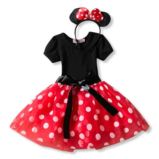 Princess Mouse Polka Dots Cartoon Cute Dress Otarealm
