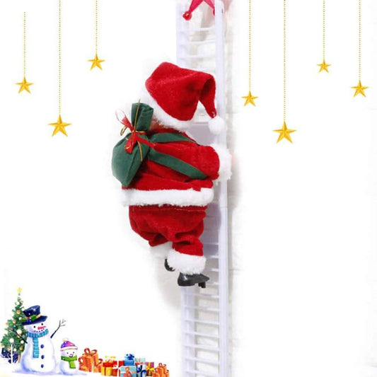 Puroregno Electric Climbing Ladder Rope Santa Claus Doll Otarealm