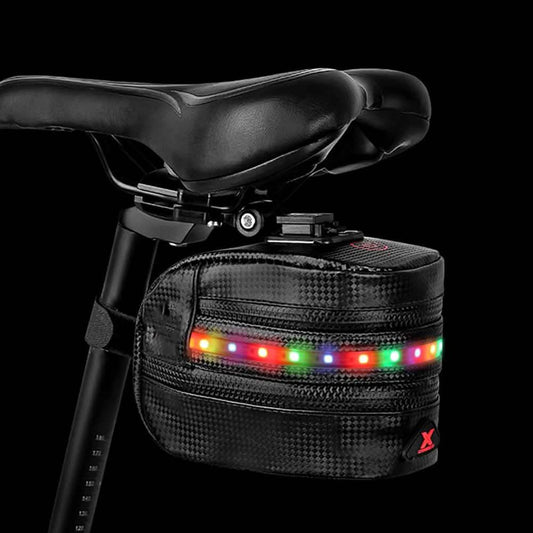 Rear Bike Saddle Bag with LED Light Otarealm
