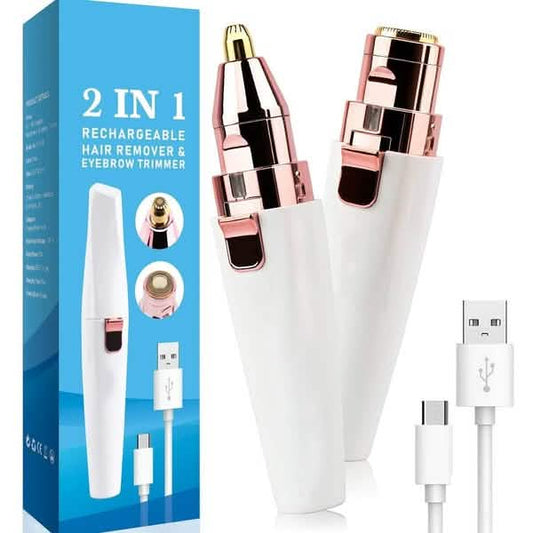 Rechargeable Facial Hair Remover and Eyebrow Trimmer Otarealm