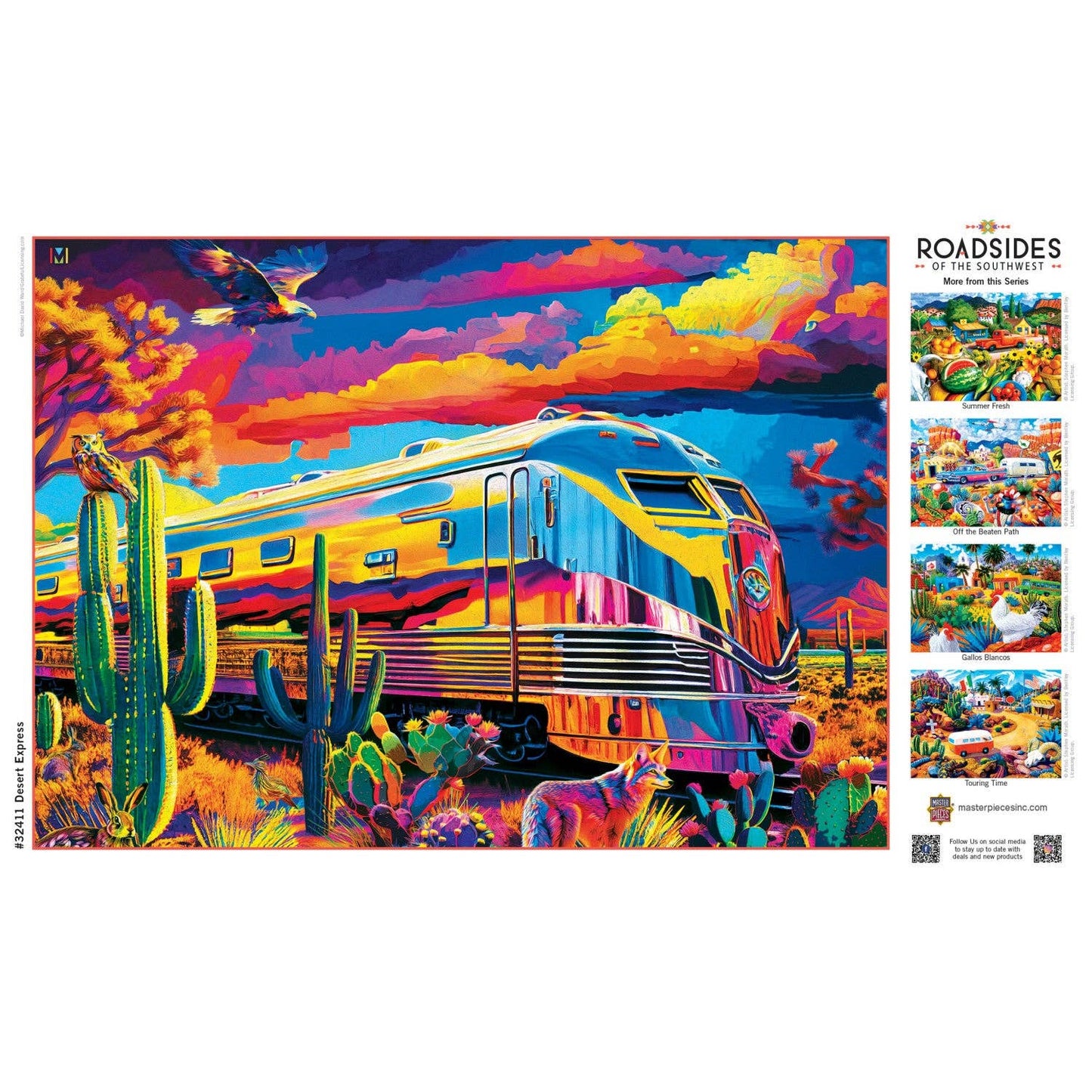 Roadsides of the Southwest - Desert Express 500 Piece Puzzle by Masterpieces Puzzles